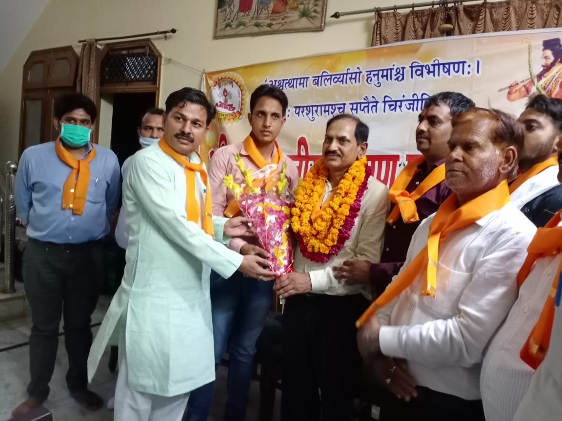 जे पी शर्मा आवास, शास्त्रीनगर पर अखिल भारतीय ब्राह्मण एकता परिषद के
