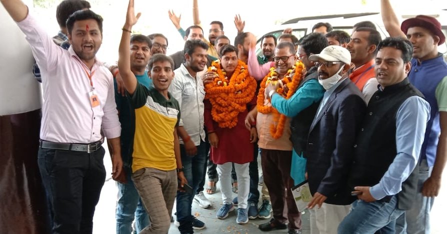 प्रदेश महासचिव युवा प्रकोष्ठ पण्डित आनन्द पांडेय जी का स्वागत कार्यक्रम